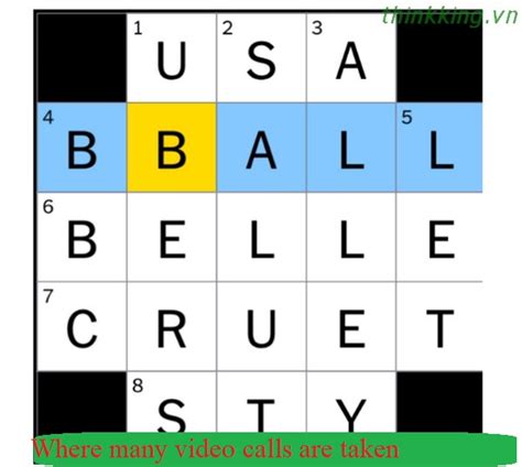 Sep 15, 2023 · Here is the answer for the: Where many video calls are taken crossword clue. This crossword clue was last seen on September 15 2023 New York Times Crossword puzzle . The solution we have for Where many video calls are taken has a total of 7 letters. 